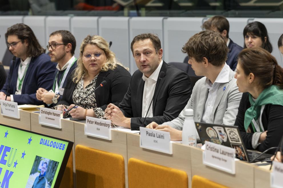 Policy dialogue between Christophe Hansen, European Commissioner, and young people - EU Agri-Food Days 2024